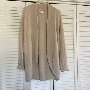 NOT FOR SALE****Pink Rose open cardigan. Size medium. Color neutral. EUC